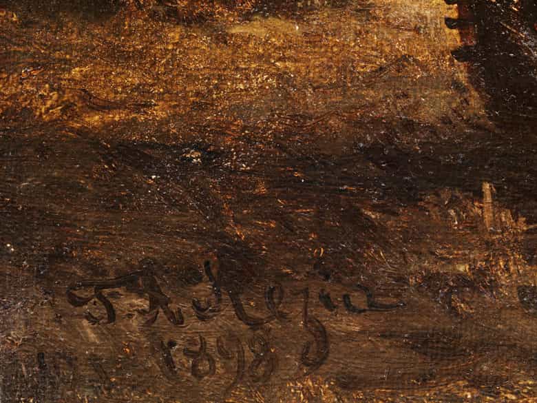 Detailabbildung: Felice Auguste Rezia, italienischer Maler des 19. Jahrhunderts