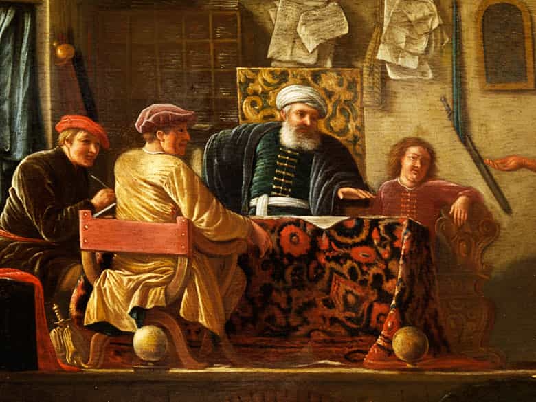 Detailabbildung: Niederländischer Maler, 1610 Rotterdam - 1670, Nachfolge/ Umkreis des Hendrick Martensz Sorgh,