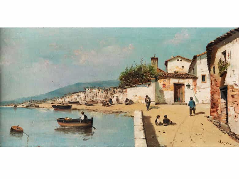 Detailabbildung: L. Ayon, Mallorquinischer Maler des 19. Jahrhunderts
