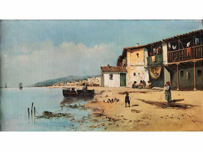 Detailabbildung: L. Ayon, Mallorquinischer Maler des 19. Jahrhunderts