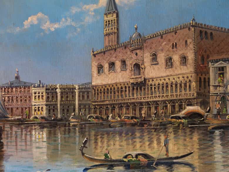 Detailabbildung: L. Fabretto, italienischer Maler des 19./ 20. Jahrhunderts