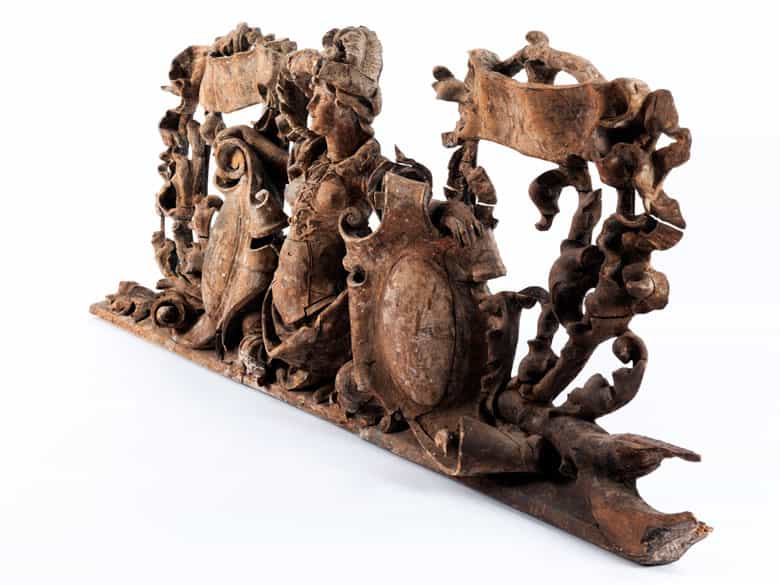 Detailabbildung: Großes Supraporten-Schnitzrelief