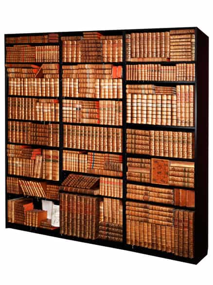 Detailabbildung: Eine Bibliothek aus süddeutschem Adelsbesitz