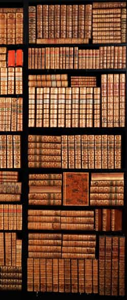 Detailabbildung: Eine Bibliothek aus süddeutschem Adelsbesitz