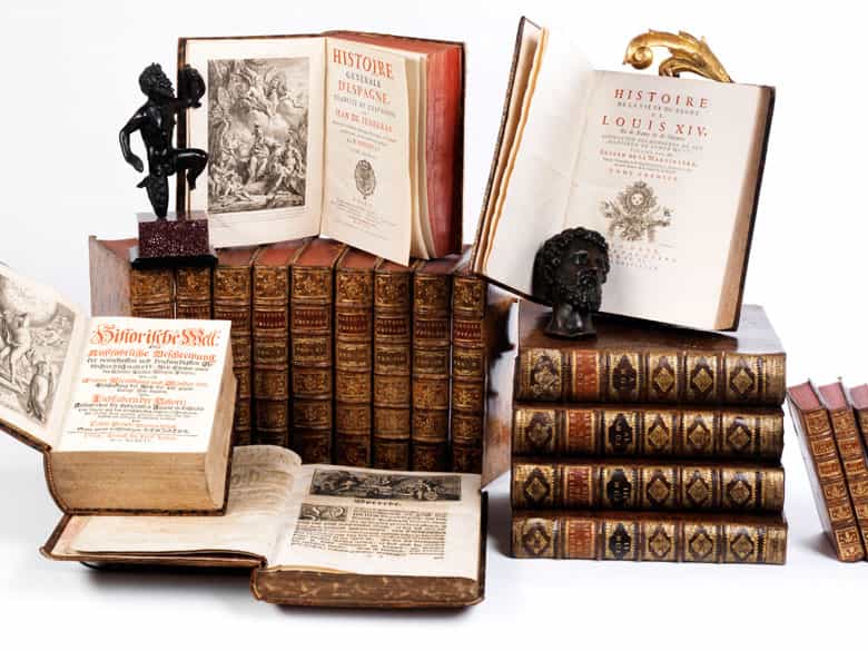 Detailabbildung: Eine Bibliothek aus süddeutschem Adelsbesitz
