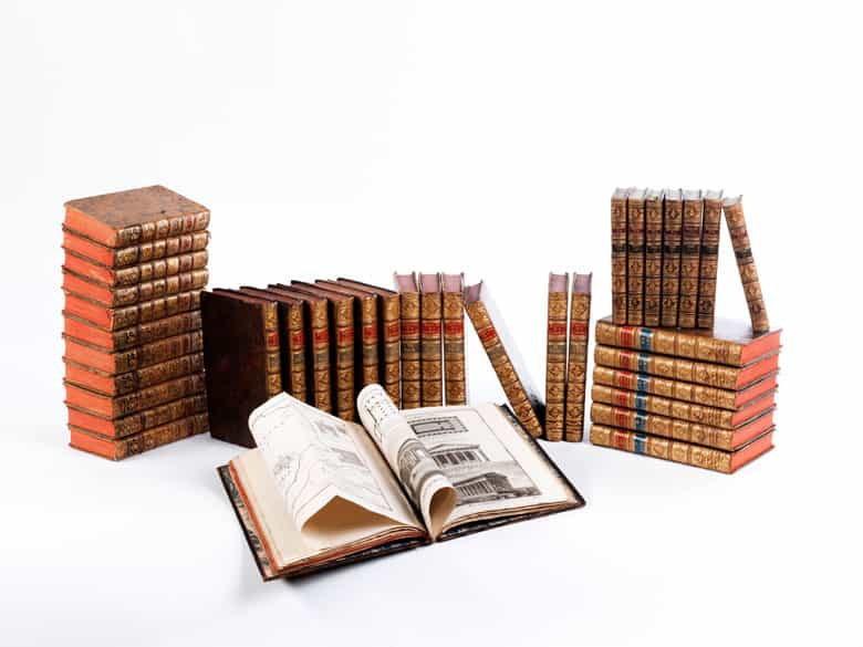 Detailabbildung: Eine Bibliothek aus süddeutschem Adelsbesitz