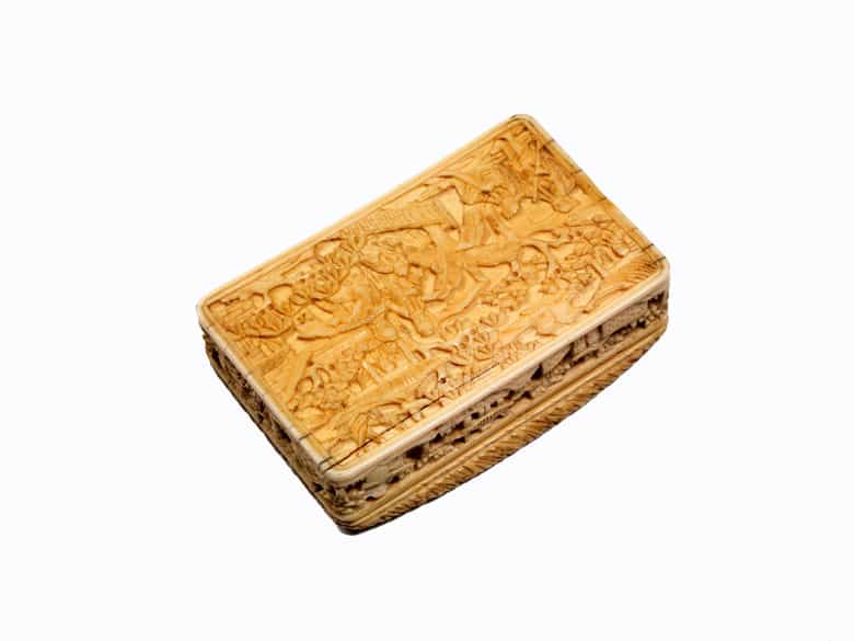 Detailabbildung: Elfenbeindose