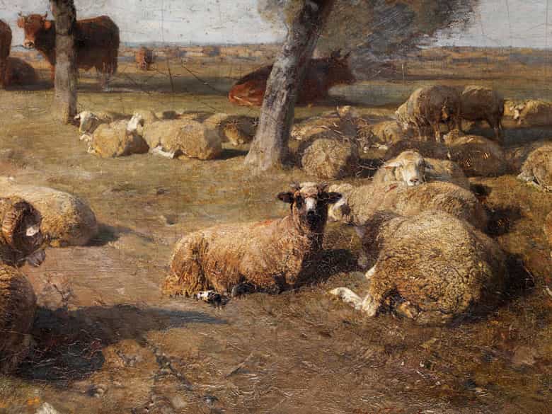 Detailabbildung: Heinrich Johann von Zügel, 1850 Murrhardt - 1941 München