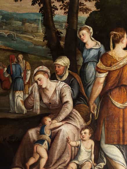 Detailabbildung: Bonifacio de Pitati, genannt Bonifacio Veronese, 1487 Verona - 1553 Fano, Werkstatt des