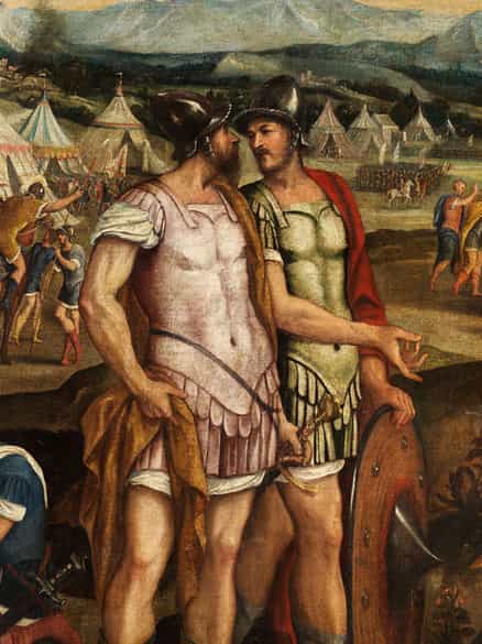 Detailabbildung: Bonifacio de Pitati, genannt Bonifacio Veronese, 1487 Verona - 1553 Fano, Werkstatt des