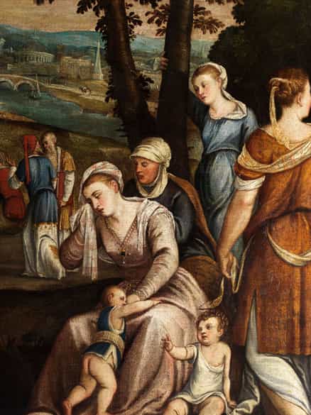 Detailabbildung: Bonifacio de Pitati, genannt Bonifacio Veronese, 1487 Verona - 1553 Fano, Werkstatt des