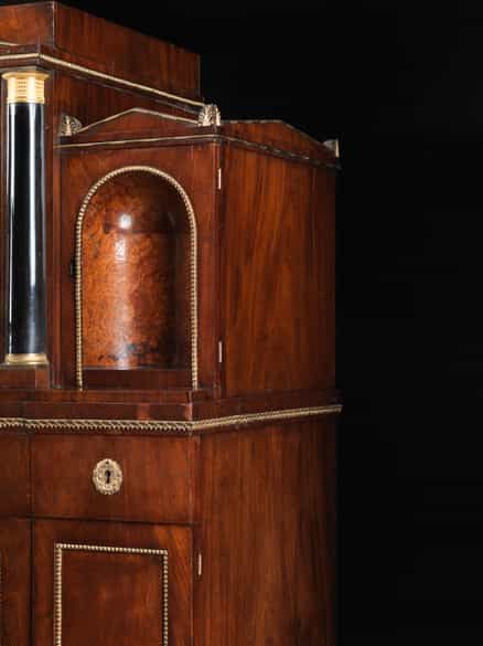 Detailabbildung: Klassizistischer Schreibschrank à deux corps, Werkstatt des Friedrich Gottlob Hoffmann