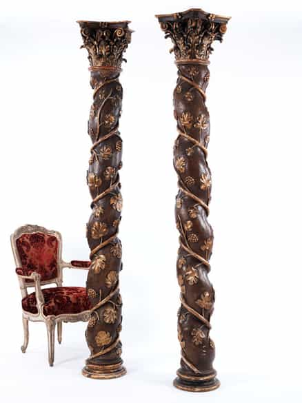 Detailabbildung: Paar Altarsäulen