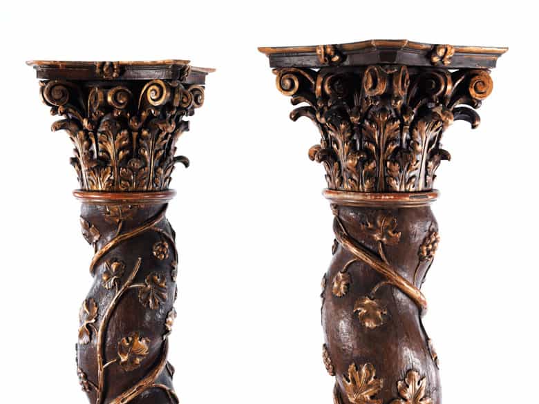 Detailabbildung: Paar Altarsäulen