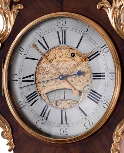 Detailabbildung: Bedeutende Standuhr von Ferdinand Berthoud, 1727 – 1807 
