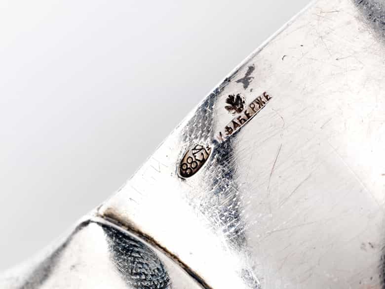 Detailabbildung: Russischer Kovsch-Fabergé-Löffel
