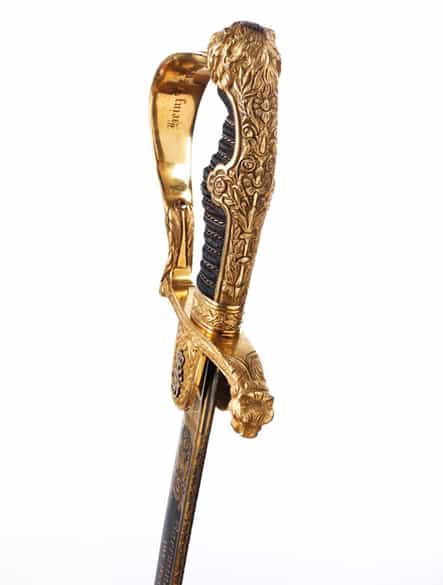 Detailabbildung: Säbel von Großherzog Friedrich Franz III. von Mecklenburg, 1851 - 1897