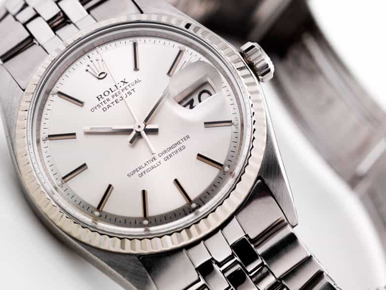 Detailabbildung: Rolex-Herrenarmbanduhr mit Stahlband