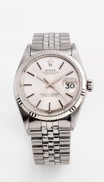 Detailabbildung: Rolex-Herrenarmbanduhr mit Stahlband