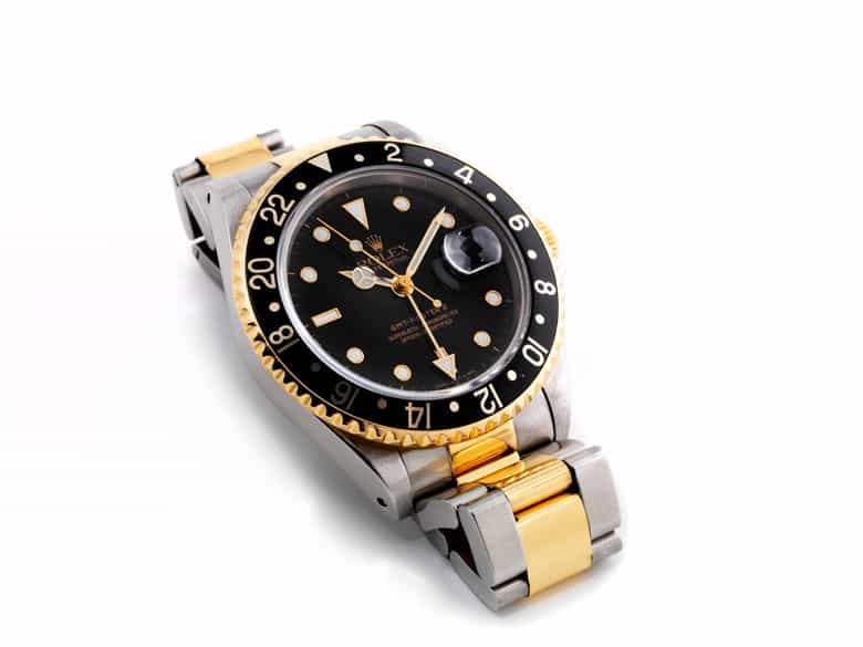 Detailabbildung: Rolex-Herrenarmbanduhr mit Stahlarmband