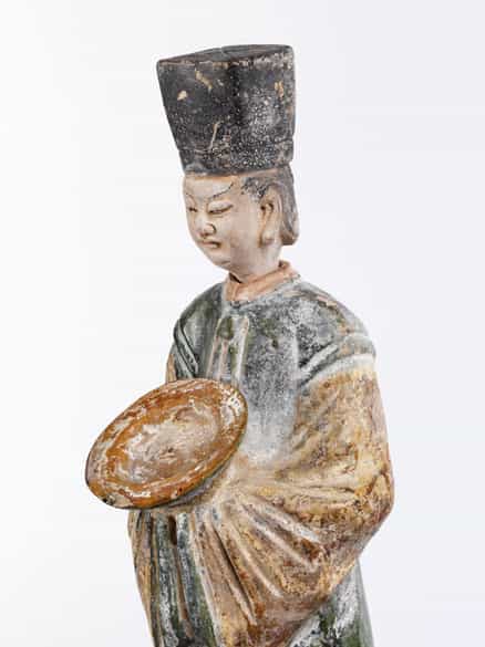 Detailabbildung: Figurenpaar zweier Diener