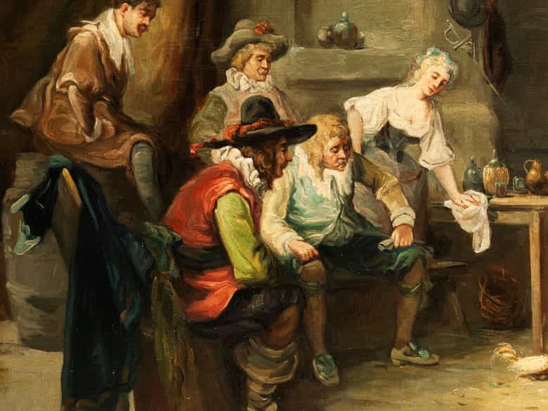 Detailabbildung: Luigi G. Baldero Italienischer Maler des 19./ beginnenden 20. Jahrhunderts