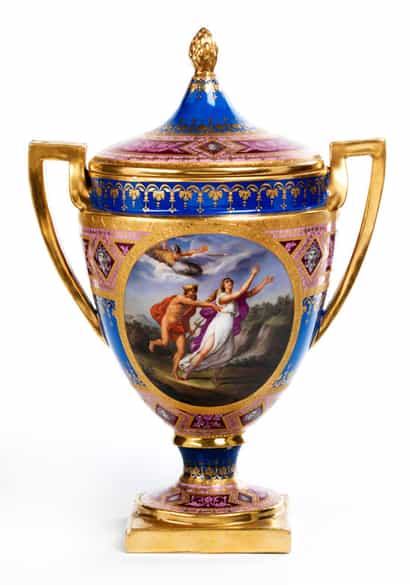 Detailabbildung: Wiener Empire-Deckelvase