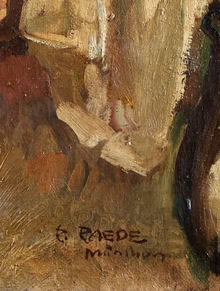 Detailabbildung: Paul Paede, 1868 Berlin - 1929 München