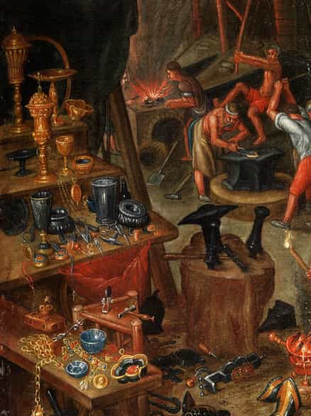 Detailabbildung: Flämischer Maler des 17. Jahrhunderts in der Nachfolge / Umkreis Jan Brueghel d. J., 1601 - 1678 Antwerpen