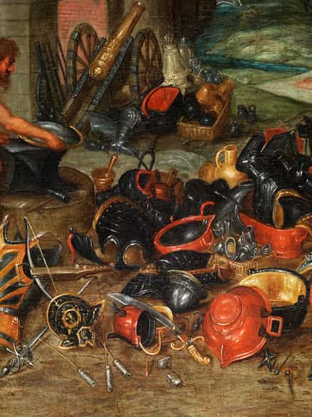 Detailabbildung: Flämischer Maler des 17. Jahrhunderts in der Nachfolge / Umkreis Jan Brueghel d. J., 1601 - 1678 Antwerpen