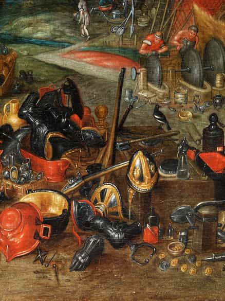 Detailabbildung: Flämischer Maler des 17. Jahrhunderts in der Nachfolge / Umkreis Jan Brueghel d. J., 1601 - 1678 Antwerpen