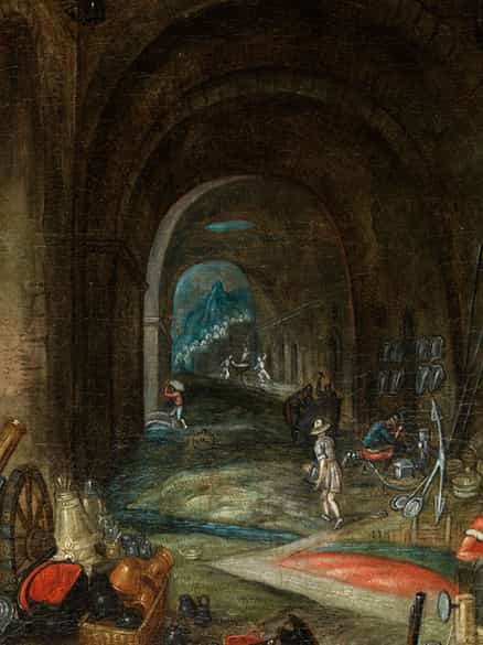 Detailabbildung: Flämischer Maler des 17. Jahrhunderts in der Nachfolge / Umkreis Jan Brueghel d. J., 1601 - 1678 Antwerpen