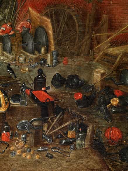 Detailabbildung: Flämischer Maler des 17. Jahrhunderts in der Nachfolge / Umkreis Jan Brueghel d. J., 1601 - 1678 Antwerpen