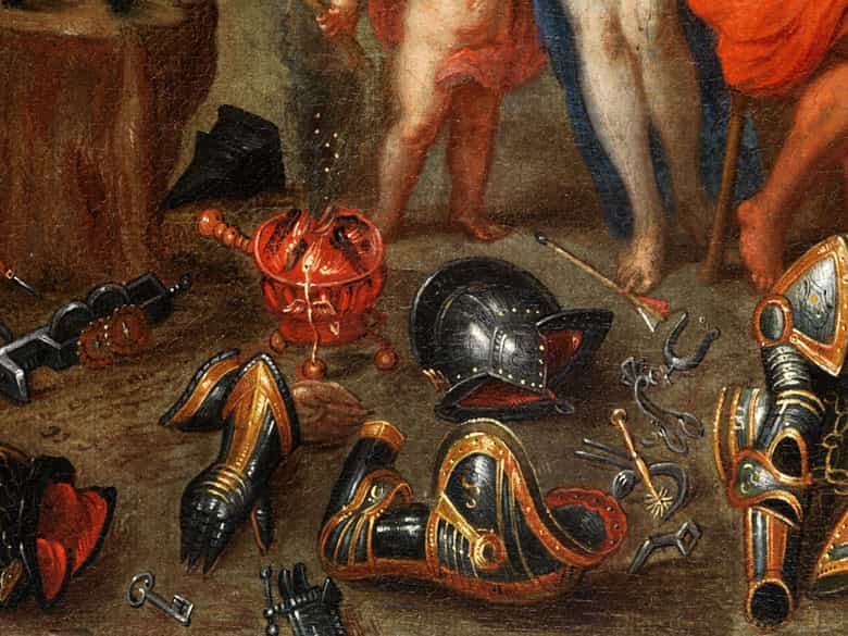 Detailabbildung: Flämischer Maler des 17. Jahrhunderts in der Nachfolge / Umkreis Jan Brueghel d. J., 1601 - 1678 Antwerpen