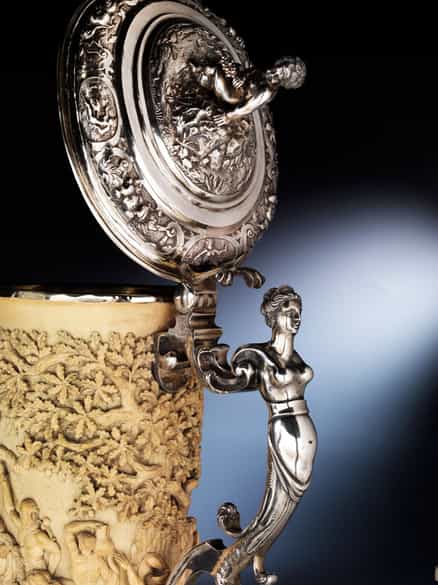 Detailabbildung: Prunkhumpen mit dem Bildthema: TRIUMPHZUG DER CERES