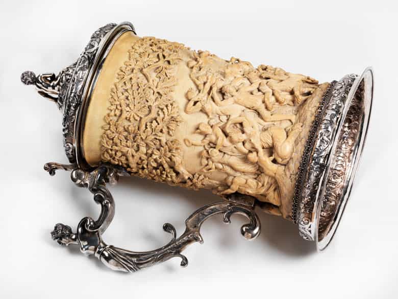 Detailabbildung: Prunkhumpen mit dem Bildthema: TRIUMPHZUG DER CERES