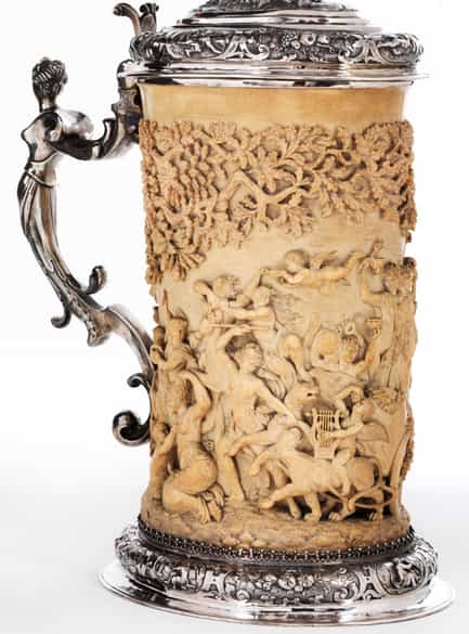 Detailabbildung: Prunkhumpen mit dem Bildthema: TRIUMPHZUG DER CERES