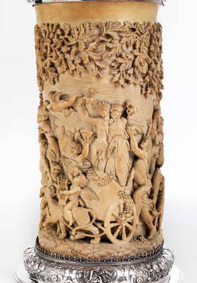 Detailabbildung: Prunkhumpen mit dem Bildthema: TRIUMPHZUG DER CERES