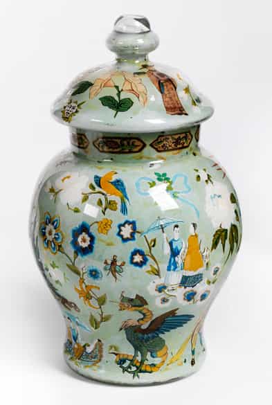 Detailabbildung: Feine Deckelvase