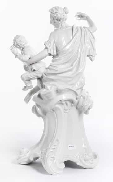 Detailabbildung: Meissener Porzellan-Figurengruppe im Rokoko-Stil