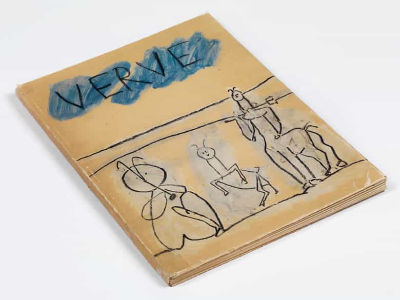 Detailabbildung: Sammlung von acht Büchern (Mappen) mit Originalgrafiken bedeutender Künstler der Moderne