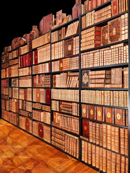 Detailabbildung: Eine dekorative Bibliothek mit mehr als 900 prächtigen Einbänden des 17. und 18. Jahrhunderts A decorative library with more than 900 sumptuously bound books from the 17th and 18th centuries