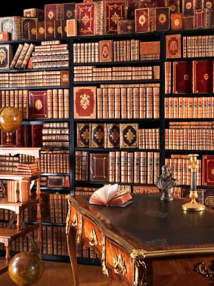 Detailabbildung: Eine dekorative Bibliothek mit mehr als 900 prächtigen Einbänden des 17. und 18. Jahrhunderts A decorative library with more than 900 sumptuously bound books from the 17th and 18th centuries