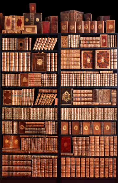 Detailabbildung: Eine dekorative Bibliothek mit mehr als 900 prächtigen Einbänden des 17. und 18. Jahrhunderts A decorative library with more than 900 sumptuously bound books from the 17th and 18th centuries