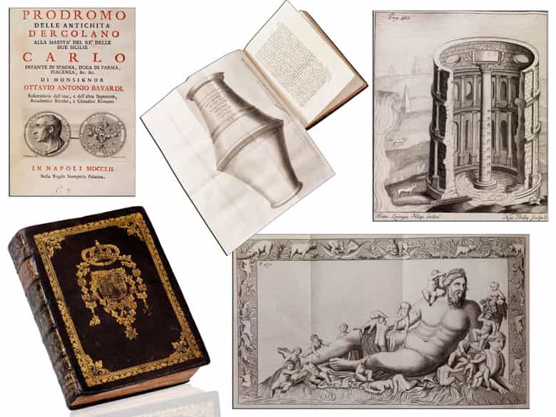 Detailabbildung: Eine dekorative Bibliothek mit mehr als 900 prächtigen Einbänden des 17. und 18. Jahrhunderts A decorative library with more than 900 sumptuously bound books from the 17th and 18th centuries