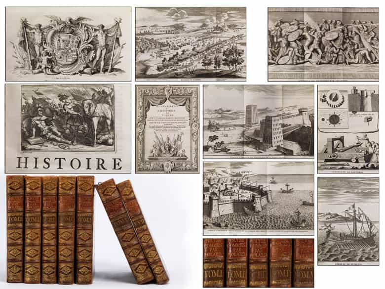 Detailabbildung: Eine dekorative Bibliothek mit mehr als 900 prächtigen Einbänden des 17. und 18. Jahrhunderts A decorative library with more than 900 sumptuously bound books from the 17th and 18th centuries