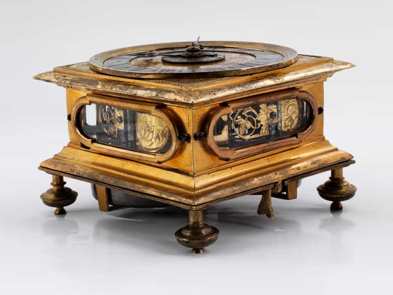 Detailabbildung: Waagrechte Tischuhr, Johann Otto Halleicher, Augsburg