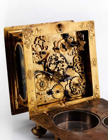Detailabbildung: Waagrechte Tischuhr, Johann Otto Halleicher, Augsburg