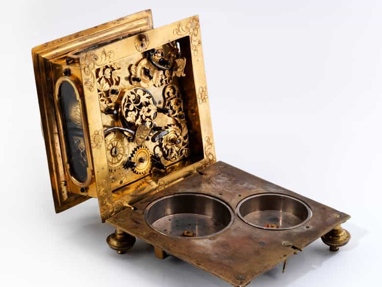 Detailabbildung: Waagrechte Tischuhr, Johann Otto Halleicher, Augsburg