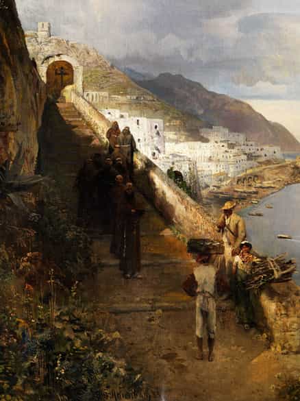 Detailabbildung: Oswald Achenbach, 1827 Düsseldorf - 1905 Düsseldorf